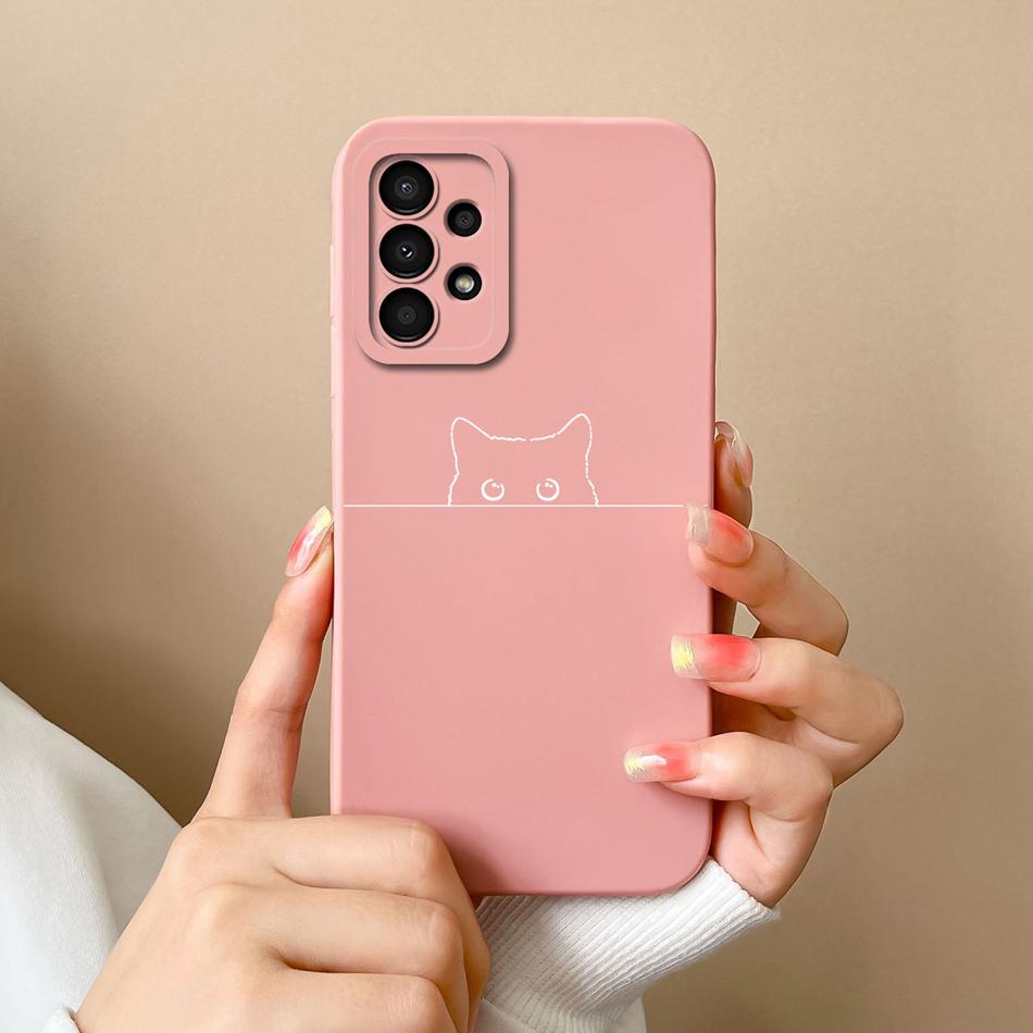 Case For Samsung Galaxy A13 A 13 4G 5G New Design Soft Liquid Silicone Full Coverage Back Cover Anti Slip Shockproof Bumper Capa