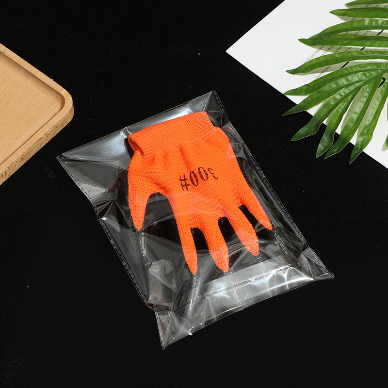 In Stock Transparent Self-Adhesive OPP Bags for Clothes, Sticker Printing, Self-Sealing Flat-Mouth Plastic Packaging Bags