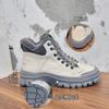 Martin boots women's winter 2025 new velvet thickened cotton shoes Northeast non-slip warm lace-up fashion snow boots