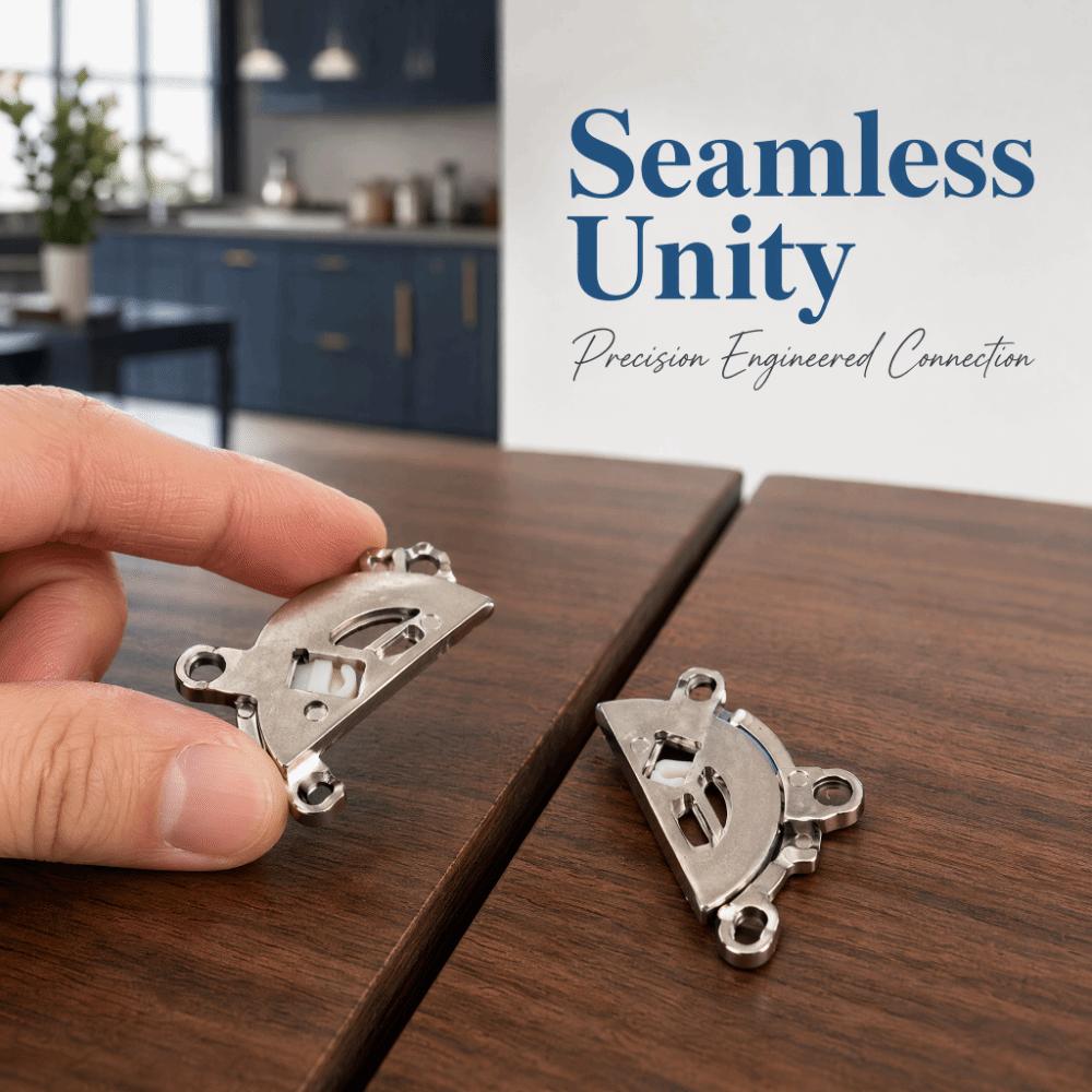 2pcs Zinc Alloy Table Leaf Lock Connector Secure Table Lock Connector Cabinet