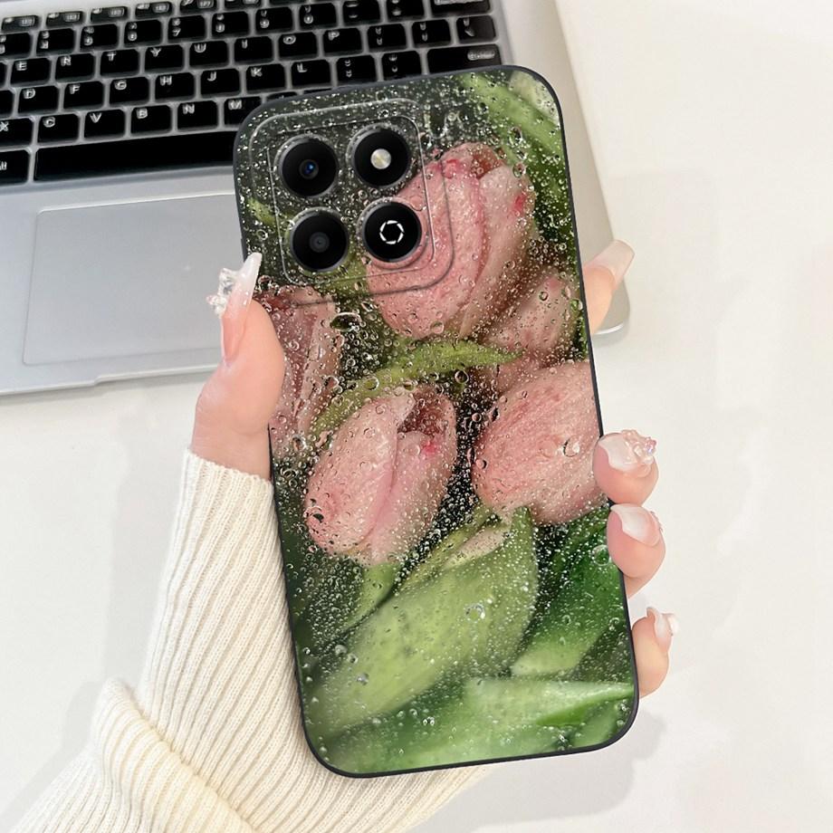 Case For Huawei Honor X6a X6b X6a Plus Phone Case For Honor X6 X6s 4G Soft Silicone Funda Women Fashion Flower Printed Cover