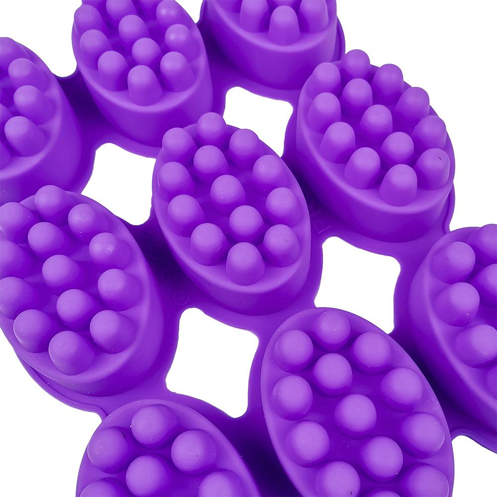 Silicone Soap Molds DIY Handmade Massage Therapy Bar Making Tools 3D Oval Shape Essential Oil Aromatherapy Resin Crafts Mould