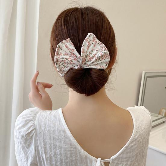 Hair Bun Clip Fruit Pattern Bun Maker Easy To Use Versatile Hair Styling Twist Tool Long Hair Bun Accessory