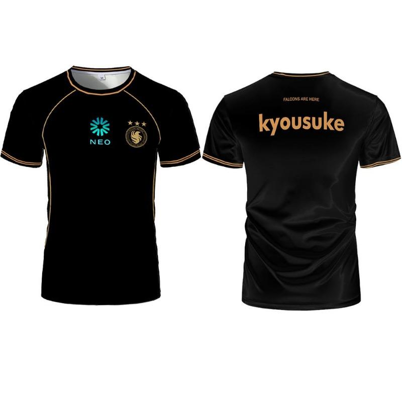 Team Falcons Trikot NiKo M0NESY Tägliche Trainingskleidung Fan Sommer Atmungsaktiv Rundhals T-Shirt