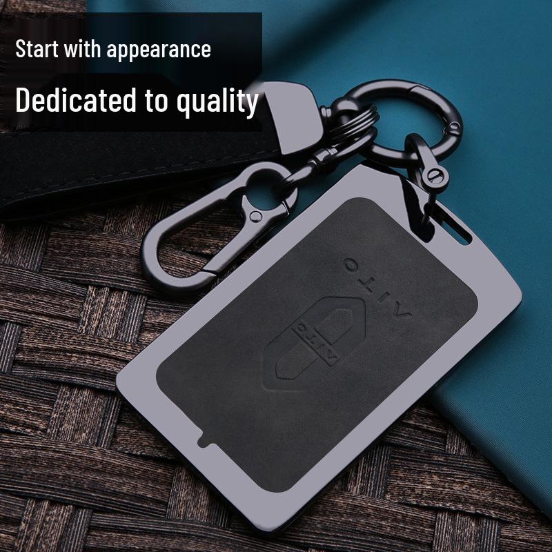 Huawei AITO Wenjie M7/M5/EV Key Case: NFC Card Smart Metal Protective Shell with Buckle
