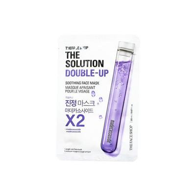 The Face Shop The Solution Maska Uspokajająca Double Up, 1 opakowanie, 1 sztuka