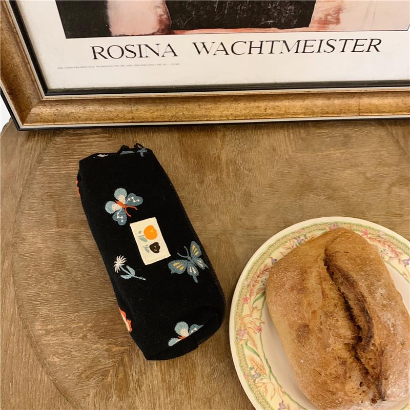 

Womens Pencil Minimalist Case Large Capacity Fabric Storage Bag Bag Makeup чёрный