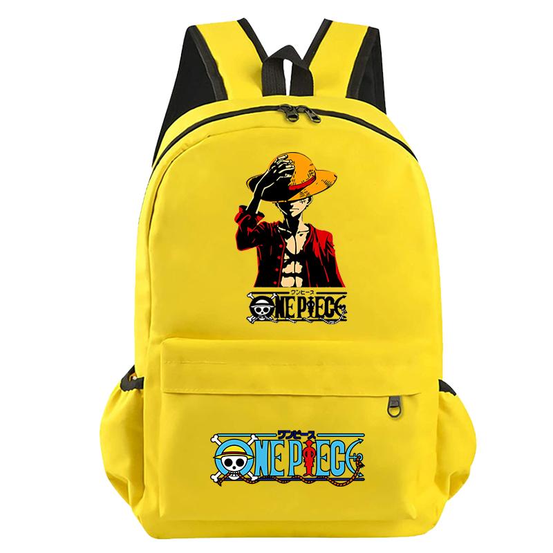 Anime One Piece Bag Large Capacity Sweet Soft Backpack for Boy Girl Children Teenager Back To School Bag Leisure Travel Bag College Canvas Bagpack