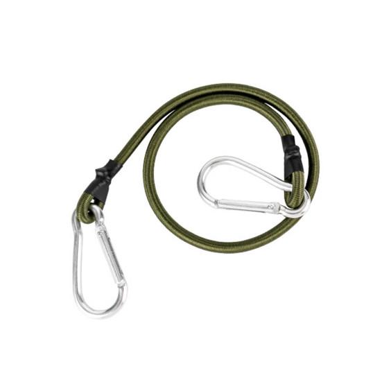 30/60/90CM Strikk med karabinkrok Kraftig utendørs camping RV telt sykkel kajakk bagasje last elastiske festestropper tau