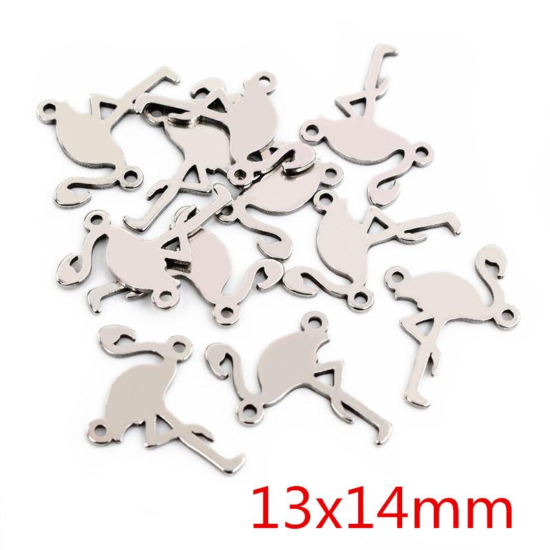 20pcs No Fade 316 Stainless Steel Double Loops Star Heart Cute Charms Pendant DIY Jewelry Findings for Necklace Bracelet