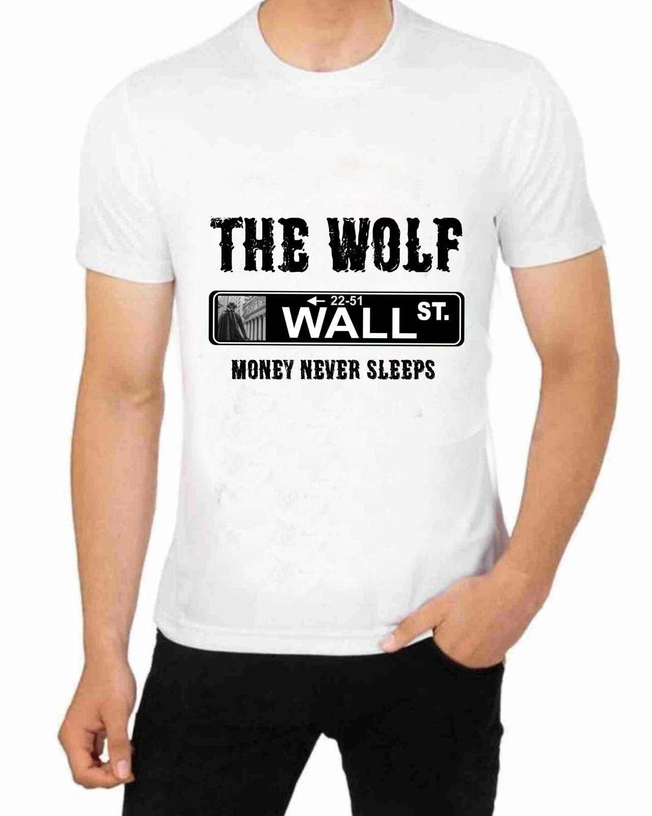 the Wolf Wall Street Money never sleeps T-Shirt Bulls and bears M