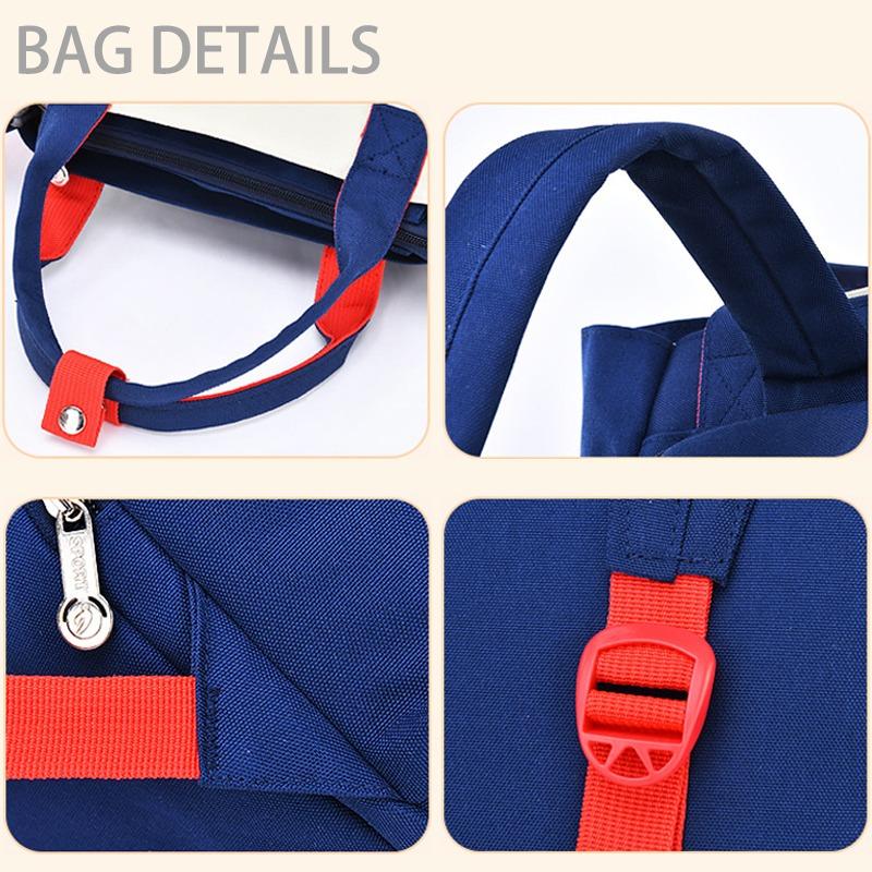 Pendler Studentenrucksack Modische und minimalistische Colorblock-Einzelschultertasche Kinder Umhängetasche