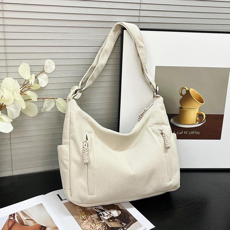 Casual fashion large-capacity bag women's summer new canvas bag student trade women's versatile messenger bag