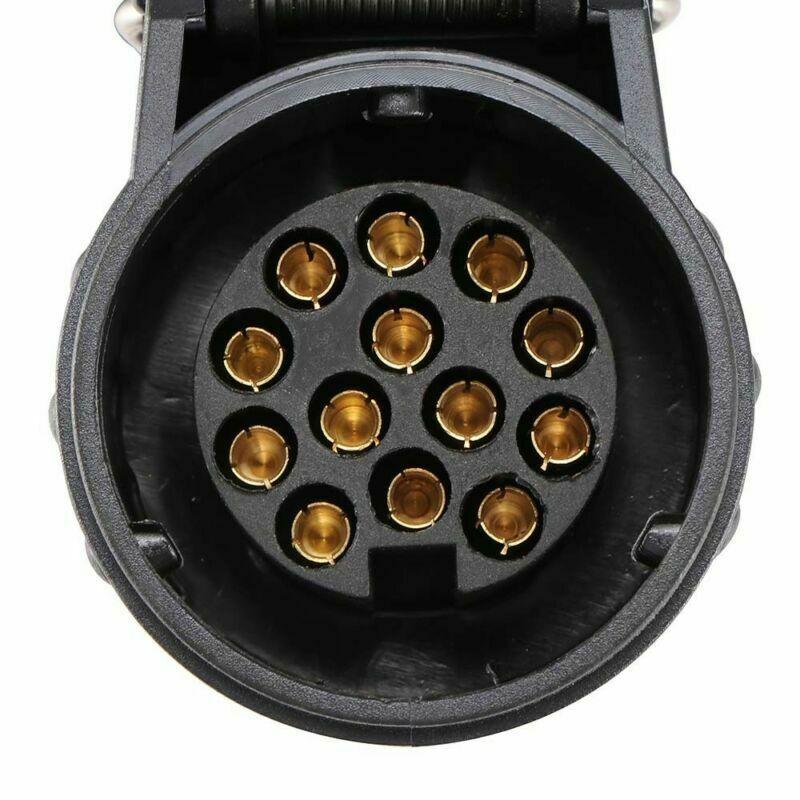 13 Pin Plug 13 Pin Socket Trailer Cable Plug Waterproof Spring Cable 3M RV Extension Wiring Caravan Connector Auto Parts
