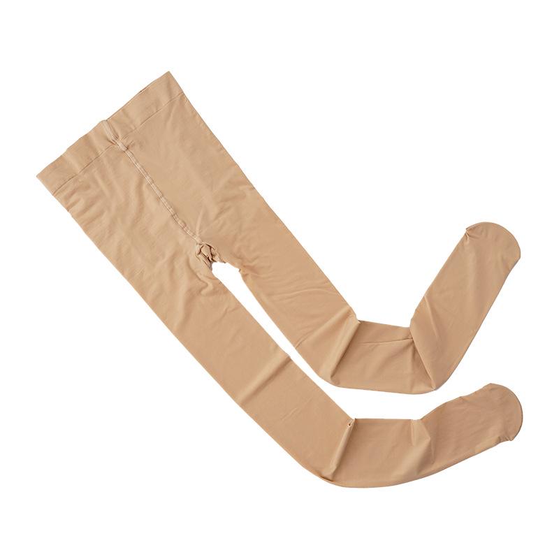 Damen Übergröße Satin Seidenstrümpfe - Rote Pfeffer Unterziehsocken mit Wassermelonen-Schritt, Laufmaschenfeste Strumpfhose