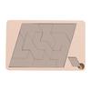 1/5Pcs Wooden Block Puzzle Challenge Game Disappearing Triangle Rectangle Rhombus Parallelogram Jigsaw Puzzle Game Educational Puzzle Toy