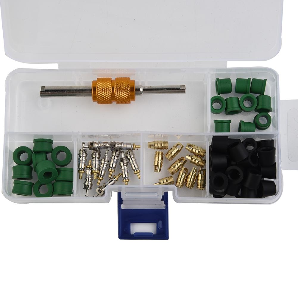 AC Manifold Gauge Repair Tools 71pcs Set Kit 50pcs Rubber Hose Gaskets