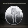 Russian Sexy Girl Gold-Plated Silver Coin Badge