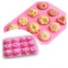 12 Flower Grass Mold Silicone Multi-style Baking Mold Cake Candy Chocolate Ice Pastry Food Mold Creative Shape Handmade Molds