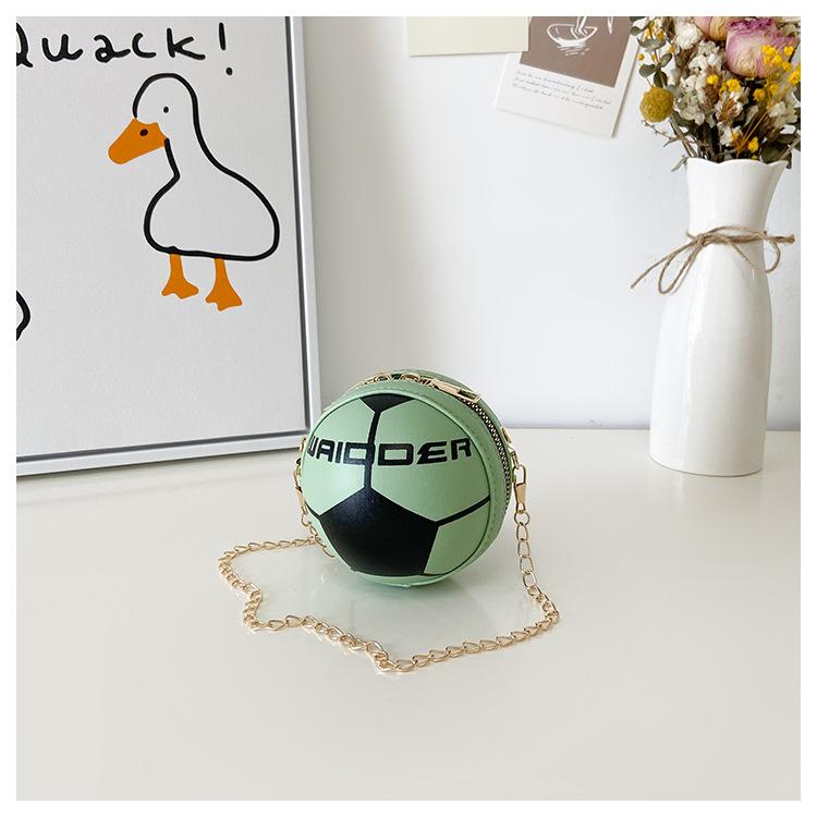 

Нові дитячі сумки 2024 року, креативні сумки для футбольних ланцюжків, сумки для змінного одягу, красиві круглі сумки для хлопчиків і дівчаток. зелений