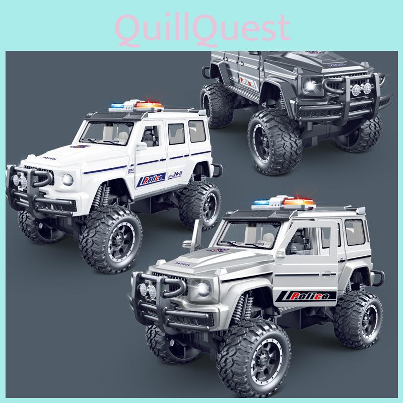 Car Children Police Toy  Inertia Car Model With Lighting And Sound Function