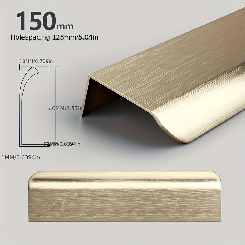 Mânere Ascunse pentru Mobilă Auriu Negru Alb Mânere pentru Dulap de Bucătărie Fără Găuri Mânere pentru Dulapuri și Sertare Mâner Arc pentru Dulap Mâner pentru Mobilă de Ușă