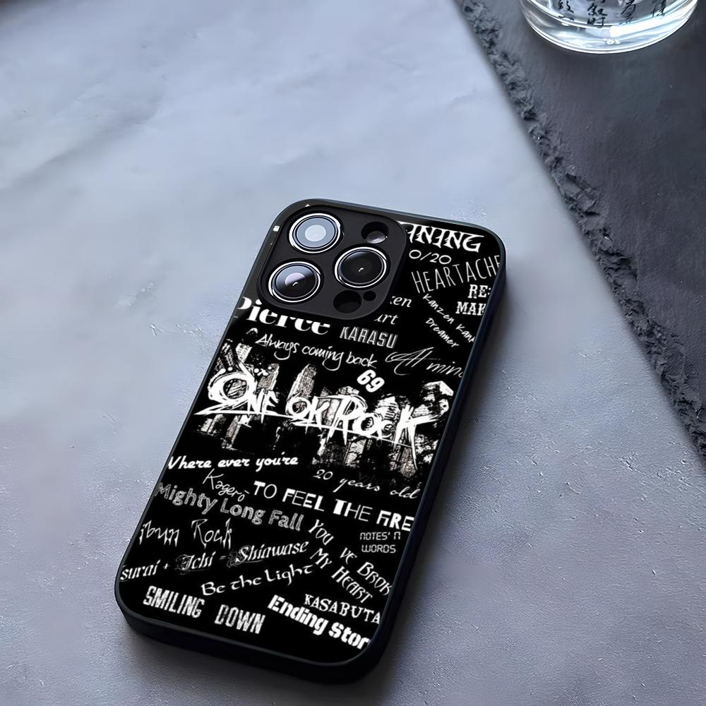 ONE OK ROCK Phone Case Tempered Glass For IPhone 17 13 14 16 12 15 11 Pro Max Plus Mini X XR SE2020 Coque