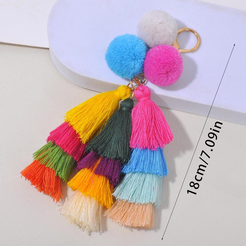 103 fiyatlarından başlayan Colorful Tassel Pendant Handbag Charm