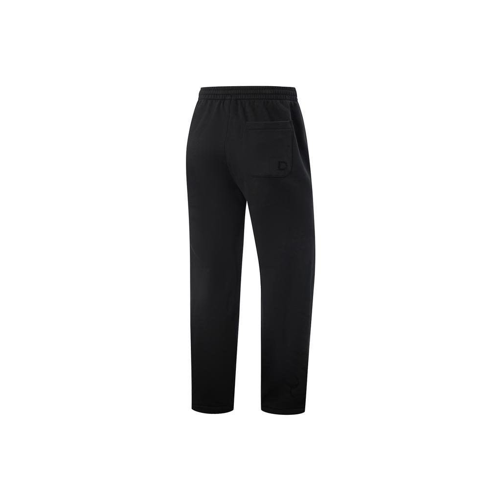 Li Ning Wade Series Simple Loose Fleece Mid Waist Versatile Sports Sweatpants Men pants AKLV691-5