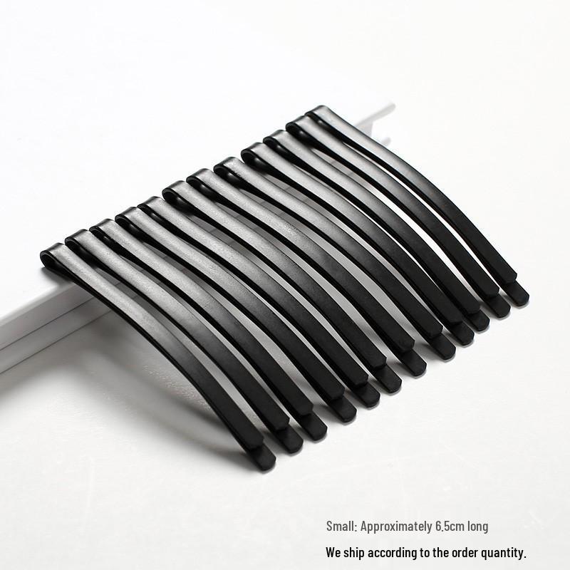 Black Curved Thickened Bangs Hair Clip for Women