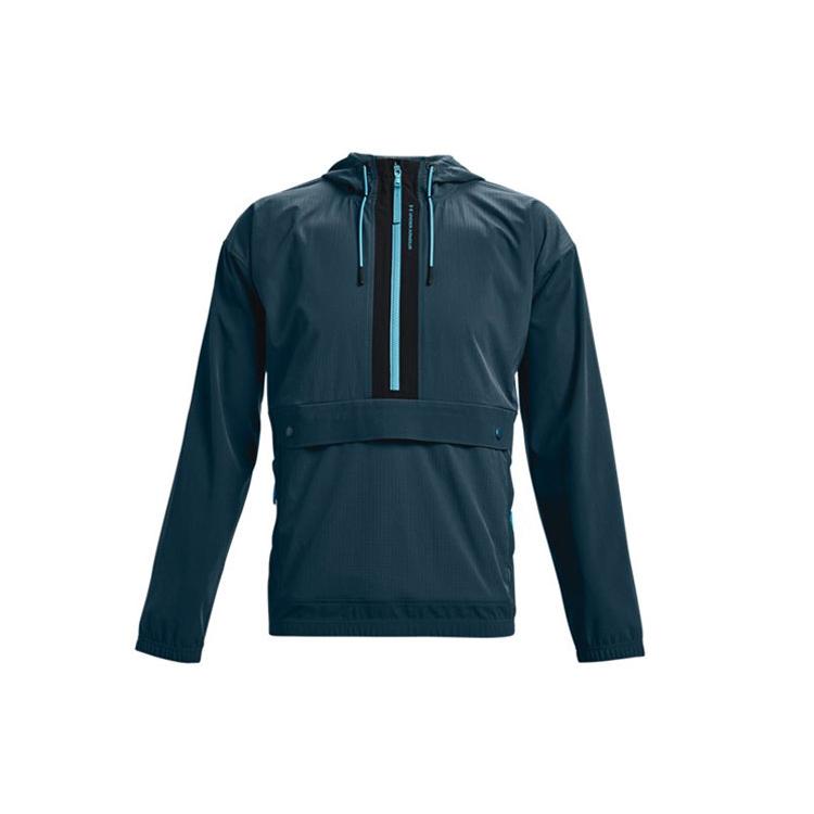 Under Armour RUSH Sweatshirts Men's Blue Hooded Moderate Regular 1366188-413