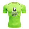 Men's Compression Fitness Workout T-Shirt, Skull Weight Plat