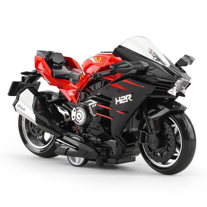 Trendy Mini Motorcycle Keychain Pendant: Cool Model Figurine Car Keyring Toy