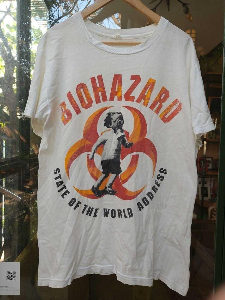 

Biohazard Band White Cotton Unisex S-5XL T-Shirt DM199 Unisex T-Shirt M