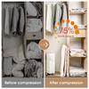 Clothes Storage Bag With Valve Clear Border Bedding,Space Saving Bag Clothes Sorting Packaging Folding Compression Storage Bag