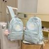 Schoolbag High Value Ins Style Schoolbag Female Junior High School Girl High School College Student Backpack Lightweight Simple Small Fresh Backpack