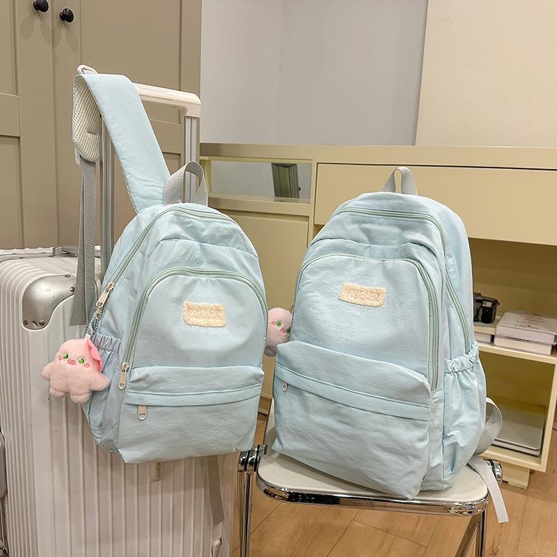 Schoolbag High Value Ins Style Schoolbag Female Junior High School Girl High School College Student Backpack Lightweight Simple Small Fresh Backpack