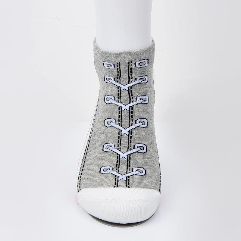 Mote Herre- og Damesokker, Deodorantsokker, Båtsokker Parodi Sportsokker, Sokker med Skomønster Lavskårede Trendy Sokker