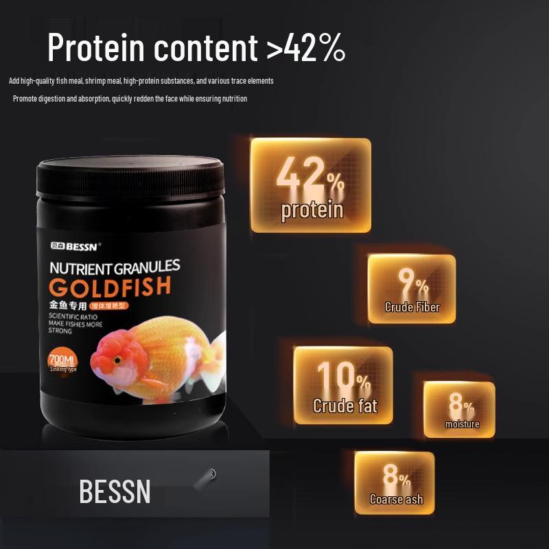 BESSN Schwimmende Goldfischpellets für Ranchu & Löwenkopffische