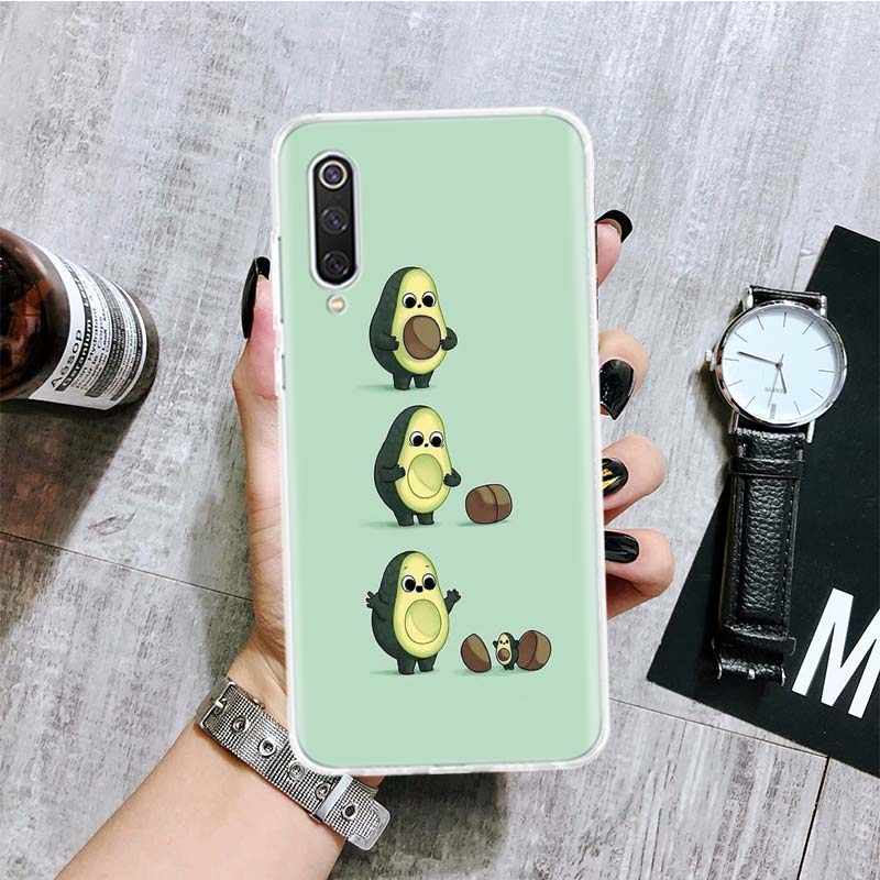 Cartoon Fruit Avocado Phone Case For Xiaomi Redmi 9 9A 9C 9T 10 10A 10C 8 8A 7 7A 6 6A K40 K20 Pro K30 S2 10X Printing Cover