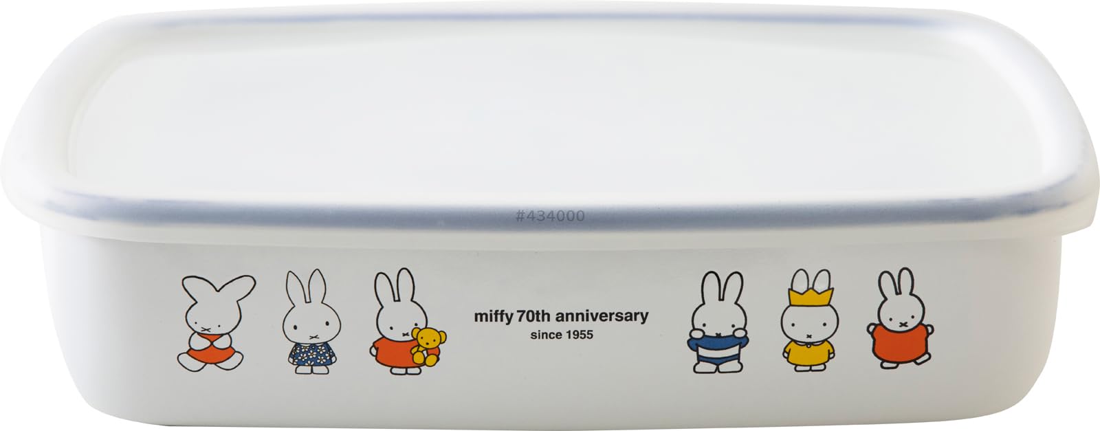 

Fuji Enamel Miffy 70th Anniversary Shallow Square Container, Large, MF70-L белый