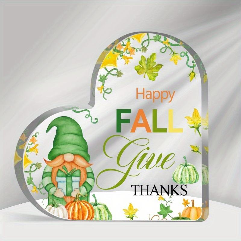 Autumn Heart Gift - Seasonal Thanksgiving Decor with Photography Utility for Lovers