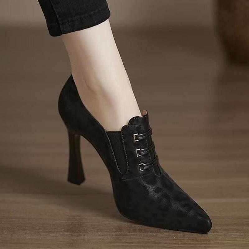 

Модная обувь на высоком каблуке Женская элегантная обувь с острым носком Модная сексуальная женская обувь Весна 2025 Дизайнерские туфли-лодочки Роскошные Zapatos De Mujer 39