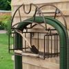 Hose Holder with Basket Heavy-Duty for Gardeners, Homeowners