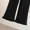 Plus Size Women's Ruffle Lace Casual Pants - Early Spring Niche Design