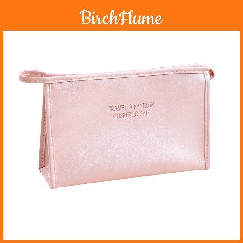 Modern Minimalist Pu Makeup Bag With Waterproof Design For Travel And Storage