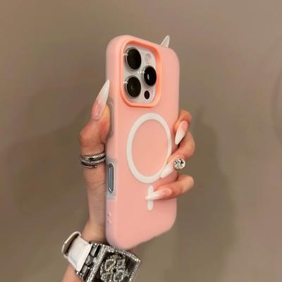 Luxury Candy Color 2 IN 1 Magsafe Case for iPhone 16 15 14 Plus 13 11 12 Pro Max Magnetic Wireless Charge Clear Matte Soft Cover