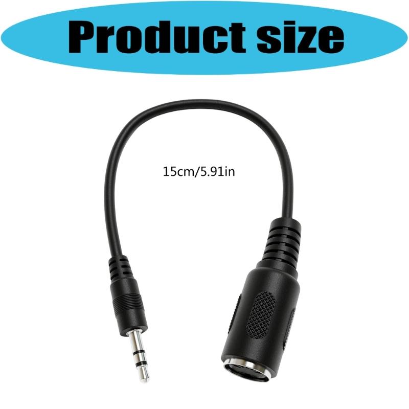 Professionelles 3,5-mm-Klinkenstecker auf DIN 5-Pin-Buchse Kabel Sound-Adapterkabel für Kopfhörer Soundkarten-Ausrüstung Zubehör