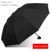 Large Umbrella for Men, Reinforced and Thickened, Sturdy and Wind-Resistant, Dual-Purpose for Sun and Rain, Manual Folding, Black Coating for Sun