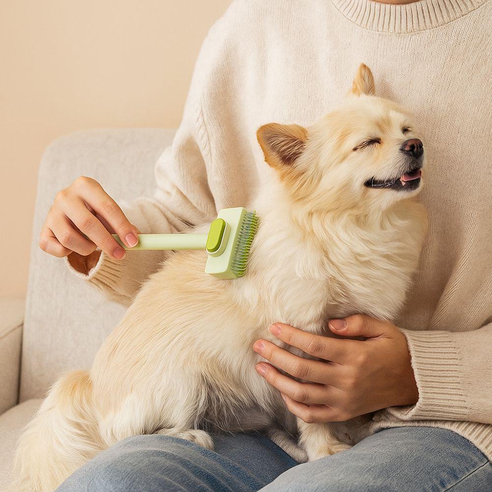 Stainless Steel Pet Grooming Brush Double Sided Cat Hair Remover Deshedding Brush  Kitten Grooming